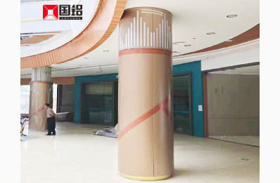 厂家定制柱子包柱铝单板氟碳木纹冲孔异形雕刻幕墙铝板加工直销电话